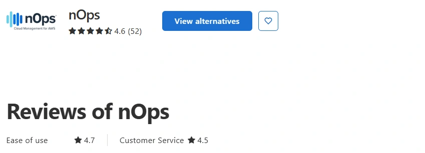 Capterra's nOps reviews